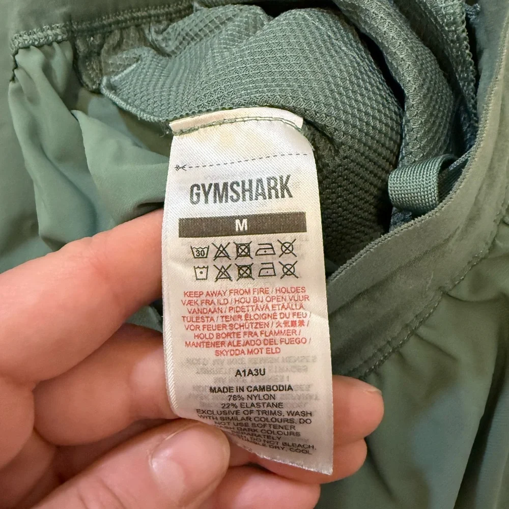 Gymshark Men’s Olive Green‎ Joggers Medium